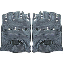 Guantes Cuero Pinchos Punk / Spikes Punk Leather Gloves YS220
