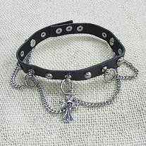 Collar Punk Calavera Cruz / Skull Cross Punk Necklace YS237