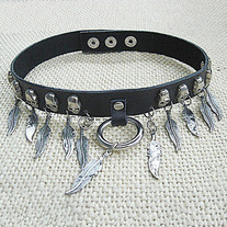 Collar Punk Plumas / Punk Feathers Necklace YS241