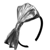 Accesorio Pelo Lazo Plateado / Silver Bow Hair Accesory YS271