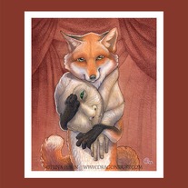 Matted "Faux Fur" Print