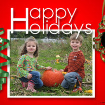 Happy Holidays with Ornament
