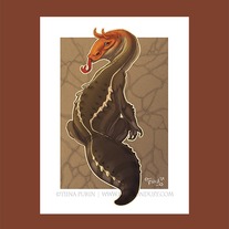 Matted "Texas Fat-tail" Print