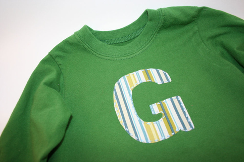 Toddler Boy Shirt - Personalized Letter or Number