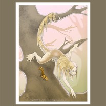 Matted "Mina & Gear" Print