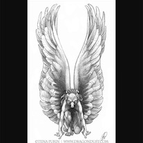 Matted "Inri" Print