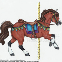 Carousel Horse - 8.5x11" Print