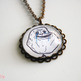 Forever Alone Antiqued Brass Scalloped Necklace - Thumbnail 1
