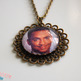 Carlton Banks from The Fresh Prince of Bel Air Antiqued Brass Filigree Necklace - Thumbnail 1