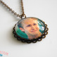 Crying Dawson Antiqued Brass Scalloped Necklace - Thumbnail 1