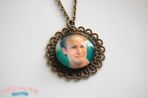 Crying Dawson Antiqued Brass Filigree Necklace