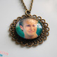 Crying Dawson Antiqued Brass Filigree Necklace - Thumbnail 1