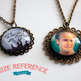 Crying Dawson Antiqued Brass Filigree Necklace - Thumbnail 2