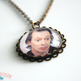 Steve Buscemi Antiqued Brass Scalloped Necklace - Thumbnail 1