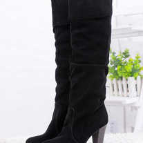 Botas Altas negro o marron/ Overknee Boots black or brown LS007