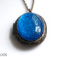 "Snozzberry" Large Antiqued Ornate Photo Locket Necklace - Thumbnail 1