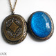 "Snozzberry" Large Antiqued Ornate Photo Locket Necklace - Thumbnail 3