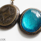  "A Mermaid Tale" Large Antiqued Ornate Photo Locket Necklace - Thumbnail 2