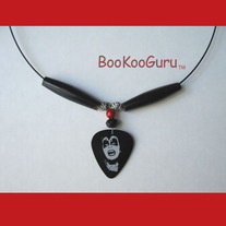 KISS Gene Simmons Guitar Pick Necklace, Original Design, Texas Artisan Crafted