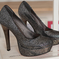 Tacones Burbujas plata o rojo \ High Heels Bubbles silver or red LS096