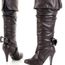 Botas Pirata negro,marron o amarillo / Pirate Knigth Overknee Boots black,brown or yellow LS114