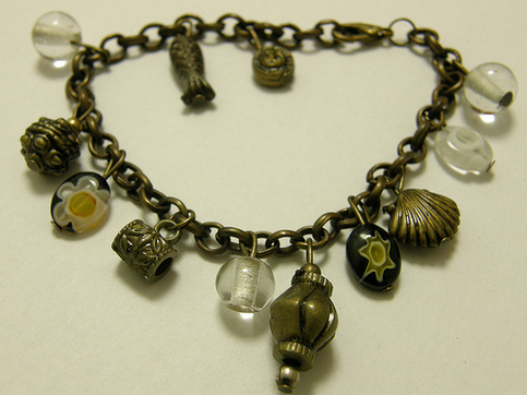 Set of Charm Bracelet & Earrings
