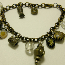 Set of Charm Bracelet & Earrings