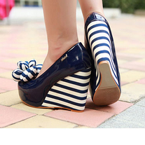 Cuñas Marineras azul o rosa / Navy Wedges blue or pink LS153
