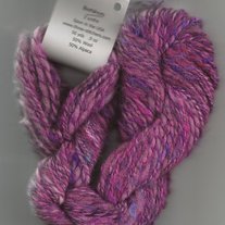 Magic Magenta Alpaca Wool Handspun Worsted Weight Yarn