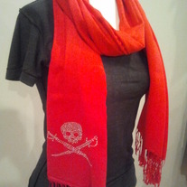 Clear Skull Pashmina