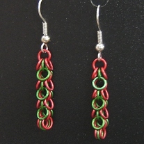 Christmas Shags - Chainmaille Earrings