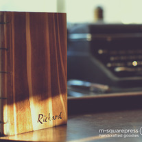 Personalized Cedar Wooden Handcrafted Coptic Journal