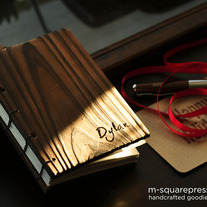 Personalized Pine Wooden Handcrafted Coptic Journal