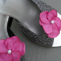 Pretty Plumeria Shoe Clips
