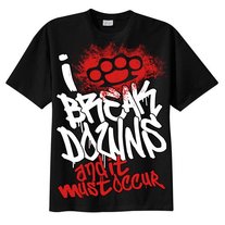 I Love (Brass Knuckle) Breakdowns Graffiti Shirt - Black