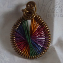 String Art Pendant (Rainbow)