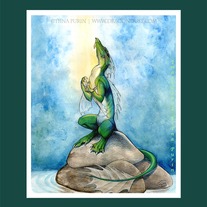 Matted "Dragon Magic" Print