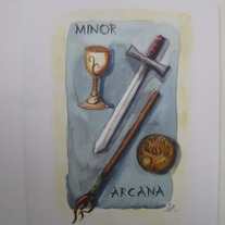 Minor Arcana Tarot Note Card
