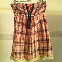 plaid minidress