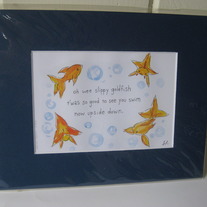 Goldfish Haiku- 8x10 Print
