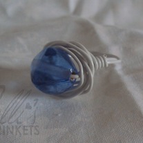 White and Blue Ring
