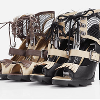 Tacones Rejilla / Fishnet  Heels LS264