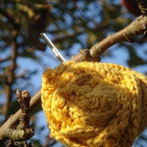 Goldenrod Fields Bobby: Upcycled Sweater Bobby Pin
