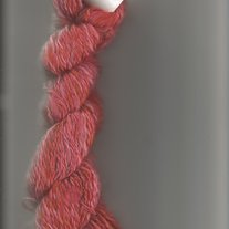 Vintage Coral Llama Hand Spun Worsted Weight Yarn