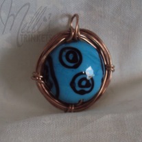 Bird's Nest (Bright Blue and Black)