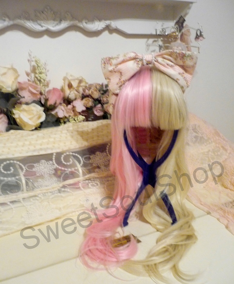 Strawberries & Cream Split Wig (made to order)