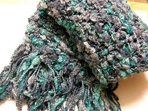 Fluffy Boucle Scarf