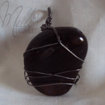 Black and Red Stone Pendant
