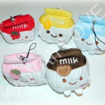 Kawaii Milk Carton Plush (cell phone charm)