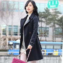 Trenca negro o blanco / Trench Coat black or white WF009